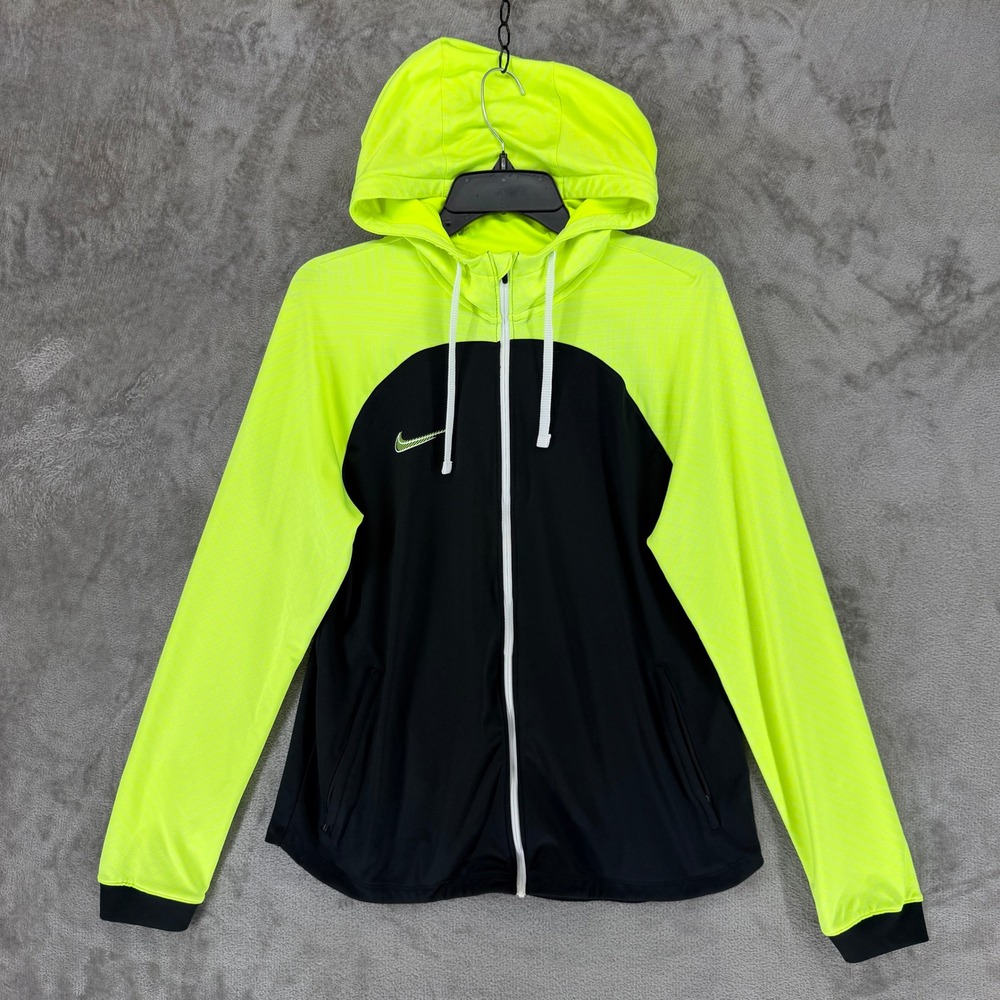 Nike Hoodie Women L DH9153-010 Academy Black Full Zip Strike Soccer Jacket EUC